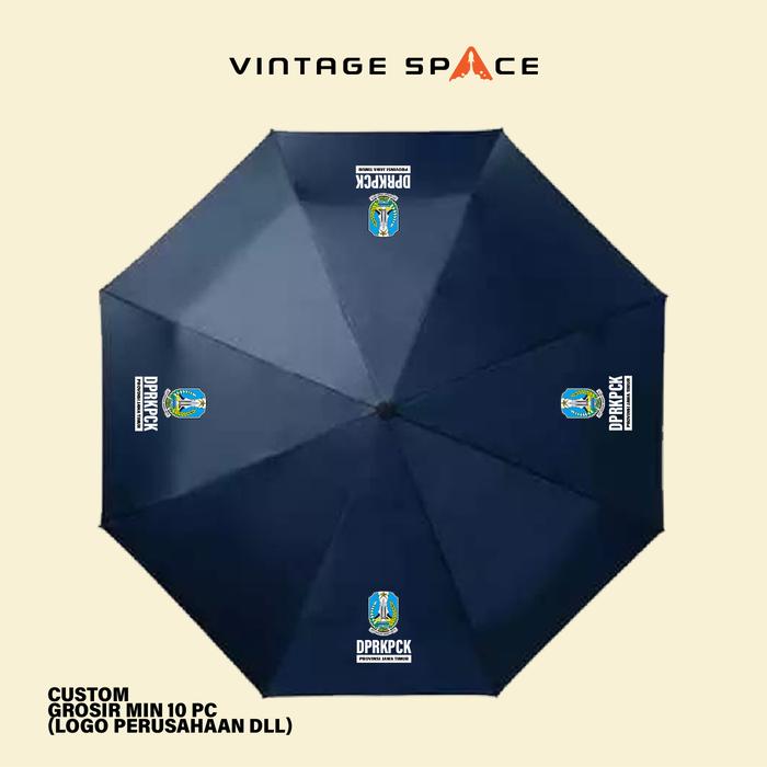 Gambar PAYUNG CUSTOM/ PAYUNG SABLON/ PAYUNG LIPAT CUSTOM dari Vintage Space Distro Custom undefined Tokopedia