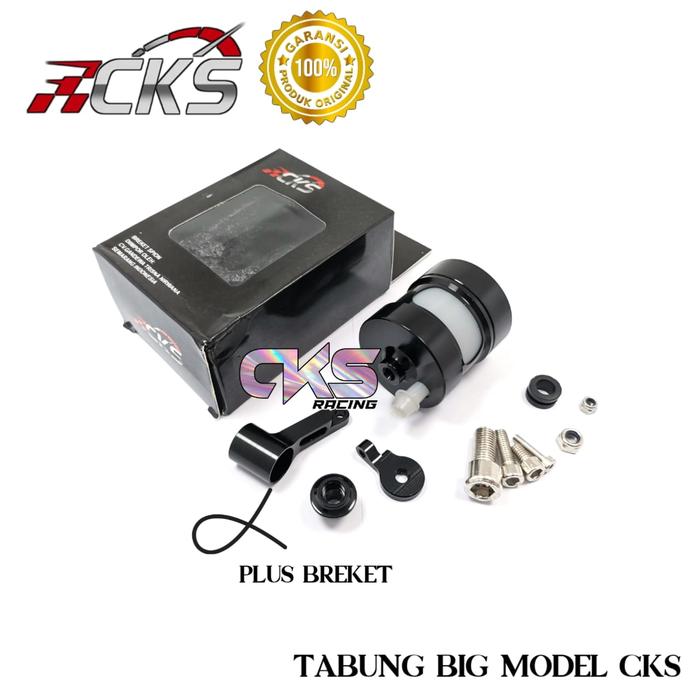 Gambar Tabung Minyak Oli Master Rem CKS Copy LighTech Besar Plus Breket - Hitam dari CKS RACING undefined Tokopedia