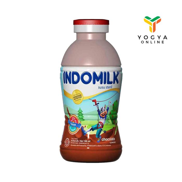 Gambar Indomilk Chocolate Botol 190 Ml dari Yogya Online undefined Tokopedia