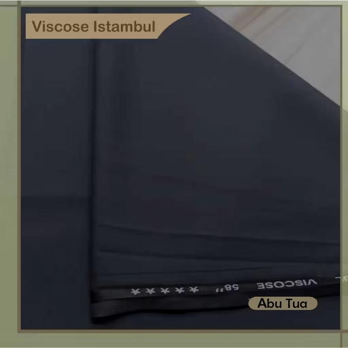 Gambar Multi kain viscose viscos viskos istanbul premium per roll 45 meter (50yard) - ROL abu tua dari Multi Kain undefined Tokopedia