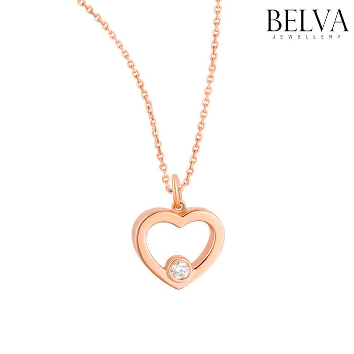 Gambar Kalung Liontin Berlian - Belva Jewellery - BANKAU02139 - Love dari Belva Jewellery Online undefined Tokopedia