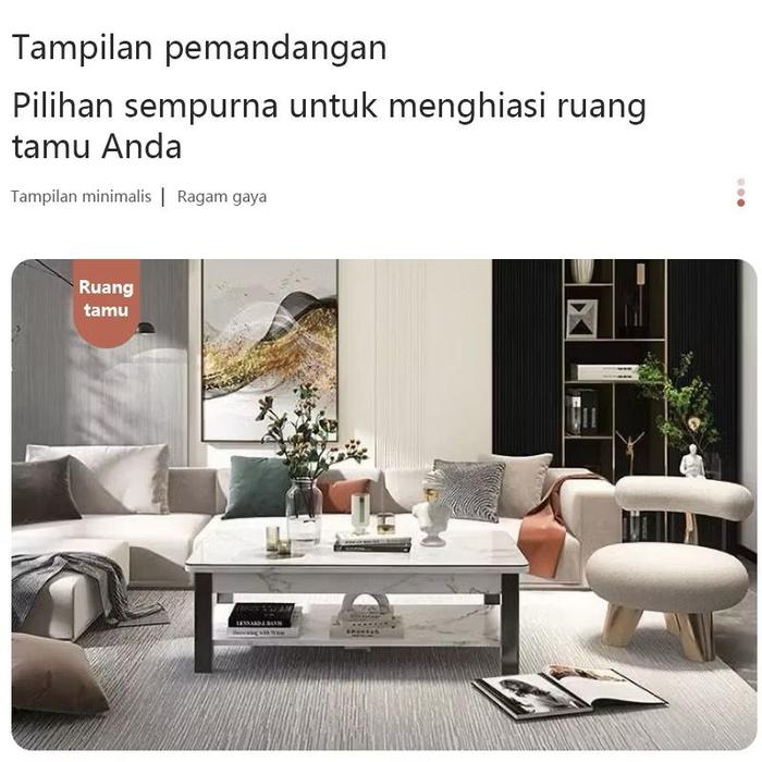 Gambar Meja ruang tamu / meja kopi minimalis / meja tamu modern - Tanpa laci dari Raja Grosir indo_NEW undefined Tokopedia