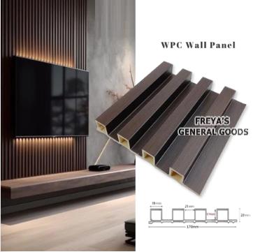 Gambar [FREYA] WPC Wood Panel Dekorasi Dinding Ruangan Motif Kayu Minimalis Uk 1.5M x17x2.2 CM - 01 dari Freya's General Goods undefined 5 Tokopedia