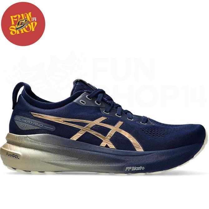 Gambar Sepatu Lari Asics Gel Kayano 31 Platinum Men’s Running Shoes Blue Expanse/Champagne - 1011B950.400 - 42.5 dari REBESYA_SYA undefined Tokopedia