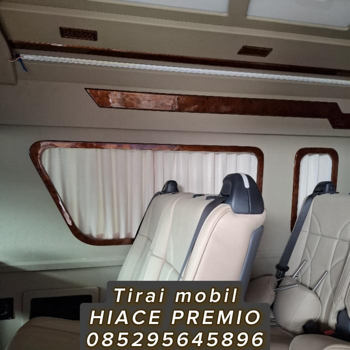 Gambar Tirai mobil HIACE PREMIO th 2020 - cream muda dari tirai mobil undefined Tokopedia