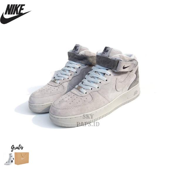Sepatu Sneakers Pria Nike Air Force Mid Reiging Champ Grey Original 39  di Tokopedia
