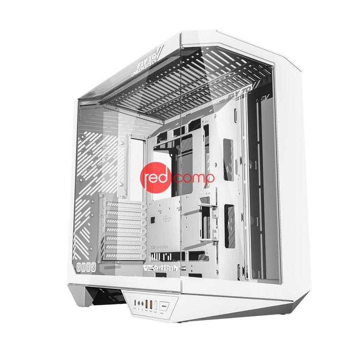 Gambar DARKFLASH DY470 ATX PC Case [NO FAN] - CASING PC - Putih dari Redcomp undefined Tokopedia