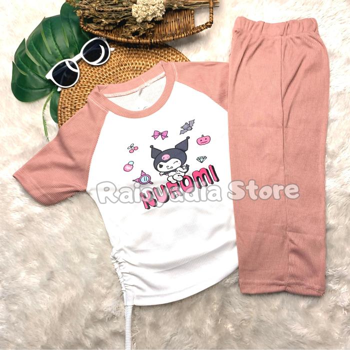 Gambar Setelan Anak Perempuan Motif kuromi dengan Celana Panjang Usia 3 tahun sampai 10 tahun - Dusty , 7-8 Tahun dari rasyadia store undefined Tokopedia