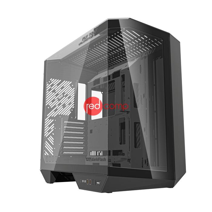 Gambar DARKFLASH DY470 ATX PC Case [NO FAN] - CASING PC - Hitam dari Redcomp undefined Tokopedia