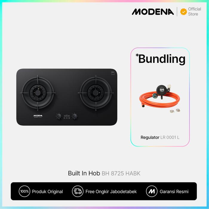 Gambar MODENA Built In Gas Hob - BH 8725 HABK - Bundling LR0001 dari modena.indonesia undefined Tokopedia