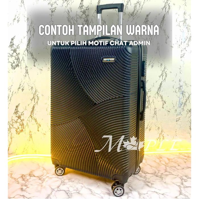 Gambar KOPER POLO PREMIUM 28 INCH BAGASI KOPER MAKASSAR KOPER BAGASI BIG SIZE - Hitam dari Maple Star Collection undefined Tokopedia