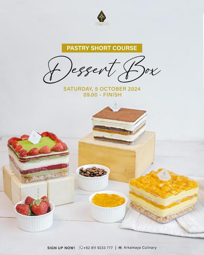 Gambar Pastry Short Course "Dessert Box" dari Arkamaya Culinary undefined Tokopedia