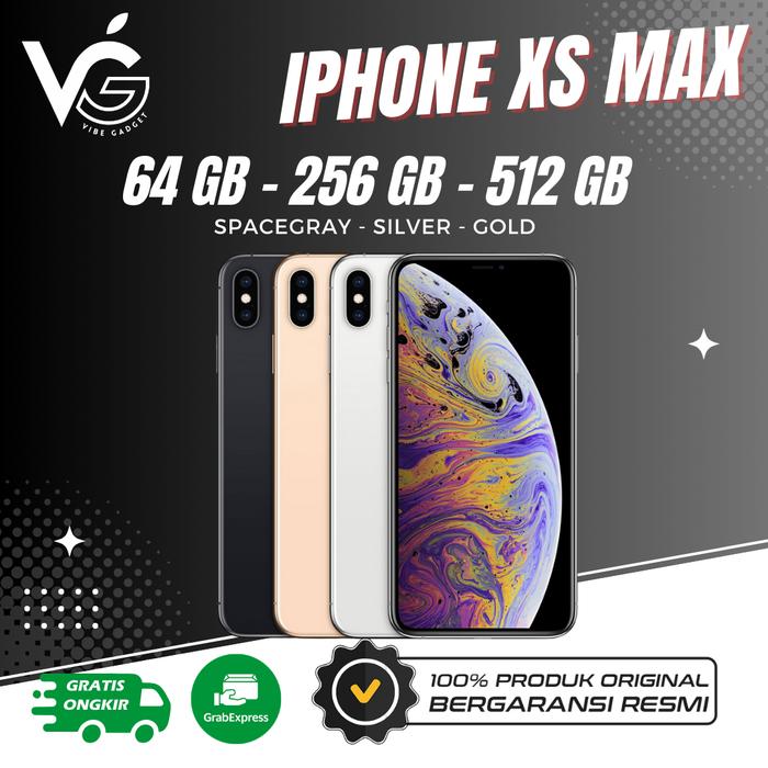 Gambar IPHONE XS MAX 64GB 256GB 512 SECOND GARANSI 2 MINGGU EX INTER FULLSET - 64GB dari Vibe Gadgett undefined Tokopedia