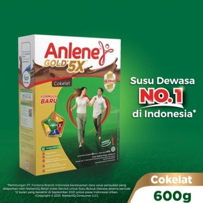 Gambar Anlene Gold 5X 600Gr ( Coklat ) dari Nhyastore undefined Tokopedia