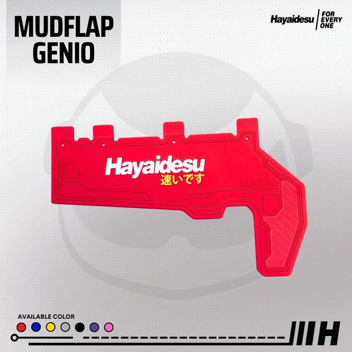 Gambar Hayaidesu GENIO Premium Mud Flap Penahan Lumpur Aksesoris Variasi - Merah dari Hayaidesu Indonesia undefined Tokopedia