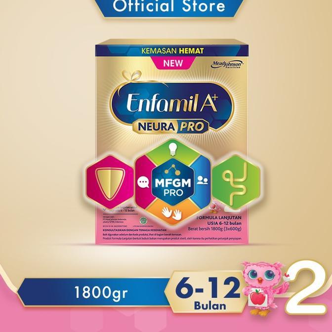 Gambar [HYPERLOCAL] Enfamil A+ 2 Susu Formula Bayi Plain 1800g dari babyju undefined Tokopedia