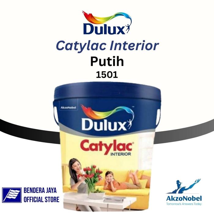Gambar Cat Tembok Dulux Catylac Interior 5 Kg - 1501 PUTIH dari Benjaya Sby undefined Tokopedia
