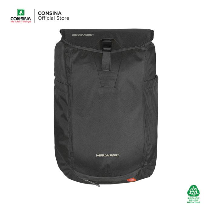 Gambar Consina Malware Ransel Tas Backpack Laptop 14 Inch Unisex For School Office Travel - Hitam dari Consina Official Store undefined Tokopedia