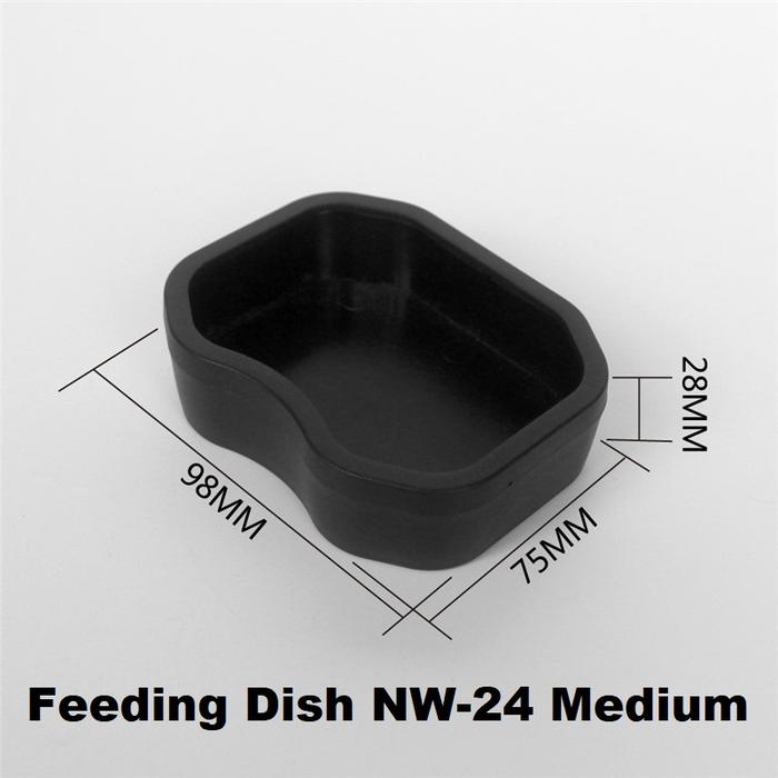 Gambar Feeding Dish Reptile Worm Dish 9.7x7.5x2.8cm Nomoy NW-24 B-MEDIUM - NW24 BMed Hitam dari Mulia Jaya Tortuga undefined Tokopedia