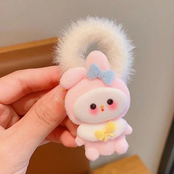 Gambar Ikat Rambut Sanrio Pompom - Kuncir Rambut Karakter - Karet Rambut Scrunchie My Melody Kuromi Cinnamoroll Lucu Aksesoris Rambut DD3 - DD3 POLOS PINK dari Olin Official Store undefined Tokopedia
