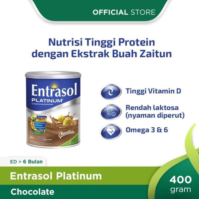 Gambar Entrasol Platinum Senior Coklat Susu 400 Cokelat Lansia Kalbe Bpom - PackingEkonomis, ATAS 5 Bulan dari Albiruni Official undefined 5 Tokopedia
