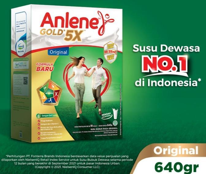 Gambar Anlene Gold Plus Susu Box 650Gr - Original / Vanilla / Cokelat - ORIGINAL dari fankastok undefined Tokopedia