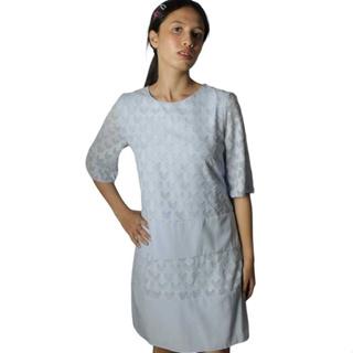 Gambar ELLE Apparel Original-Long Sleeve Dress Brukat blue sky - Biru Muda, S dari ElleLadies undefined Tokopedia