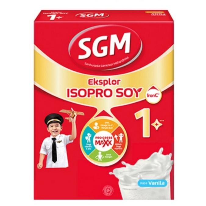 Gambar SGM Eksplor ISOPRO SOY 1 + Susu Bubuk Pertumbuhan Anak Rasa Vanila - 700 gr dari Sunco Shop undefined Tokopedia