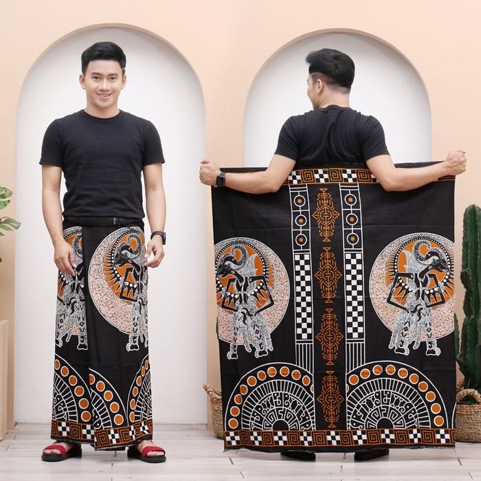 Gambar Sarung Batik Printing Motif wayang - Motif 1 dari sarung batik padang bulan undefined Tokopedia