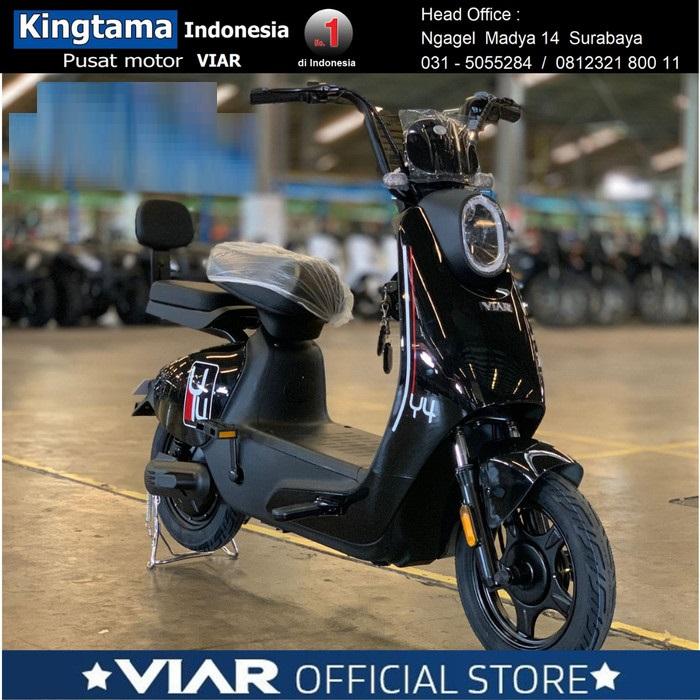 Gambar Sepeda Listrik VIAR Y4 - PROMO - ORIGINAL - Hitam, Luar Pulau Jawa dari MOTOR VIAR INDONESIA undefined Tokopedia