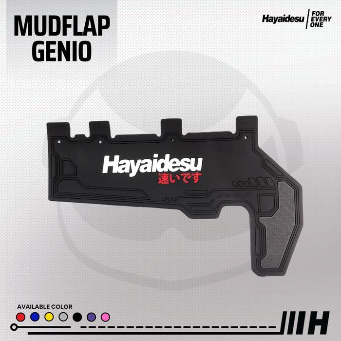 Gambar Hayaidesu GENIO Premium Mud Flap Penahan Lumpur Aksesoris Variasi - Hitam dari Hayaidesu Indonesia undefined Tokopedia