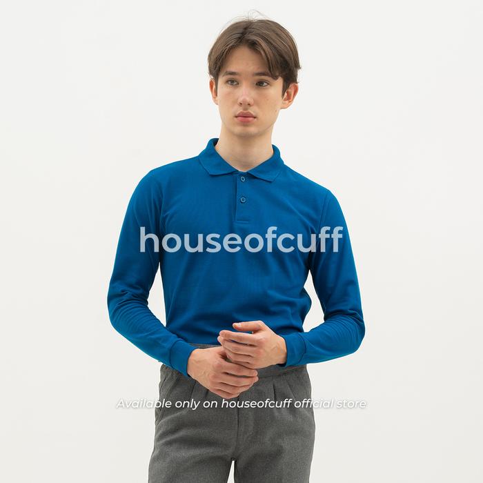 Gambar Houseofcuff polo shirt kaos kerah polo lengan panjang slim fit All Color - Biru Panjang, S Lgn. Panjang dari House of Cuff undefined Tokopedia