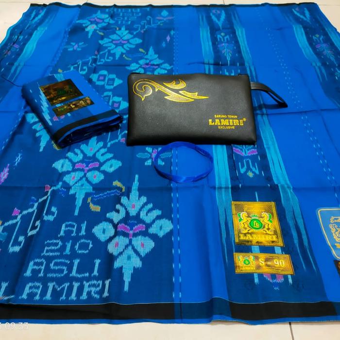 Gambar sarung lamiri - Biru dari @nggunfashion95 undefined Tokopedia