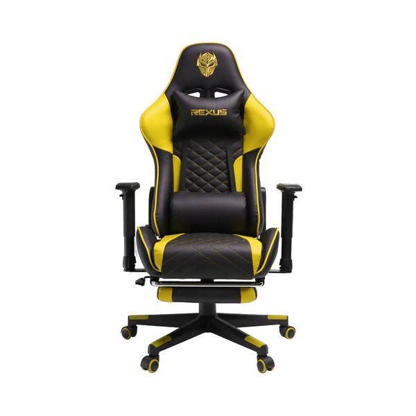 Gambar GAMING CHAIR REXUS RGC-100 MAX FOOTREST - KURSI GAMING REXUS - YELLOW dari mdpsuperstore undefined Tokopedia