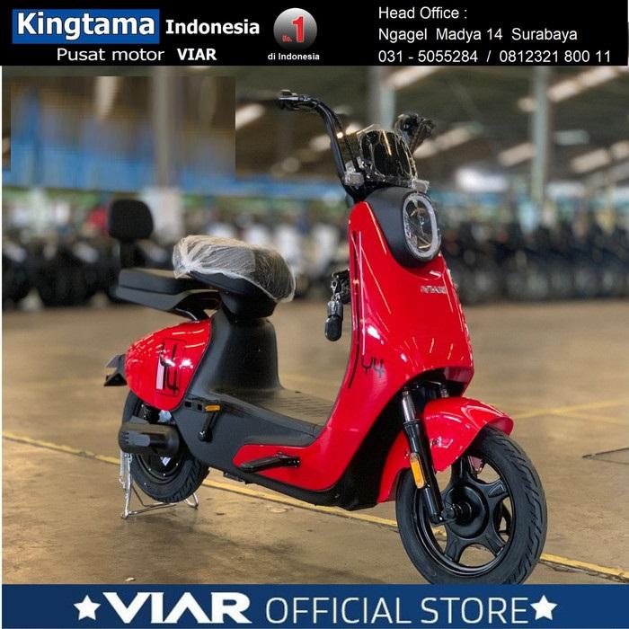 Gambar Sepeda Listrik VIAR Y4 - PROMO - ORIGINAL - Merah, Pulau Jawa dari MOTOR VIAR INDONESIA undefined Tokopedia