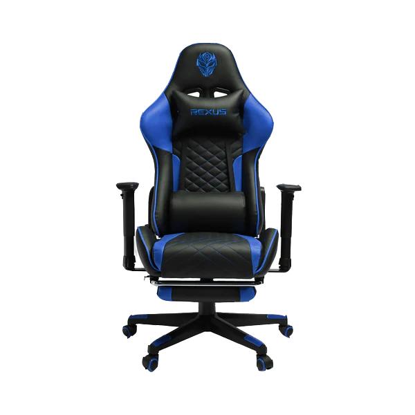 Gambar GAMING CHAIR REXUS RGC-100 MAX FOOTREST - KURSI GAMING REXUS - BLUE dari mdpsuperstore undefined Tokopedia