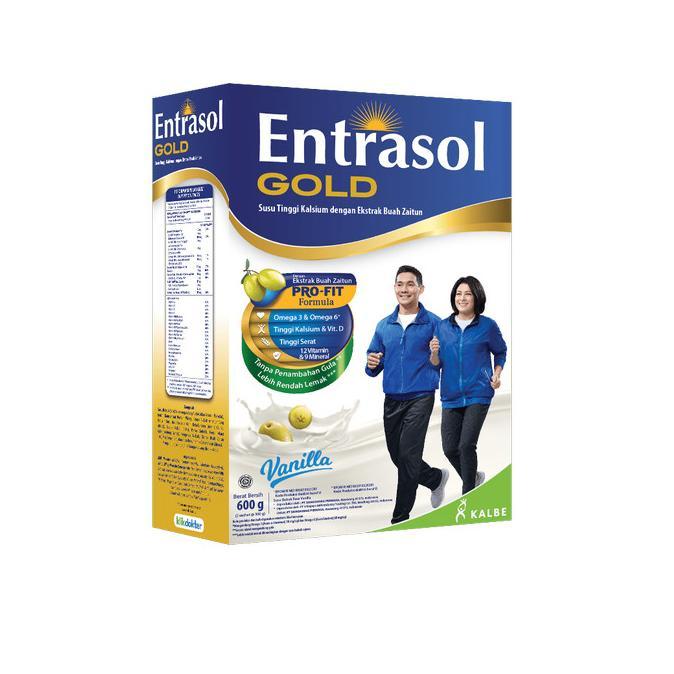 Gambar Entrasol Gold 600Gr Vanila - Coklat / Susu Dewasa / Susu Tulang - Vanila dari PT Vendha undefined Tokopedia