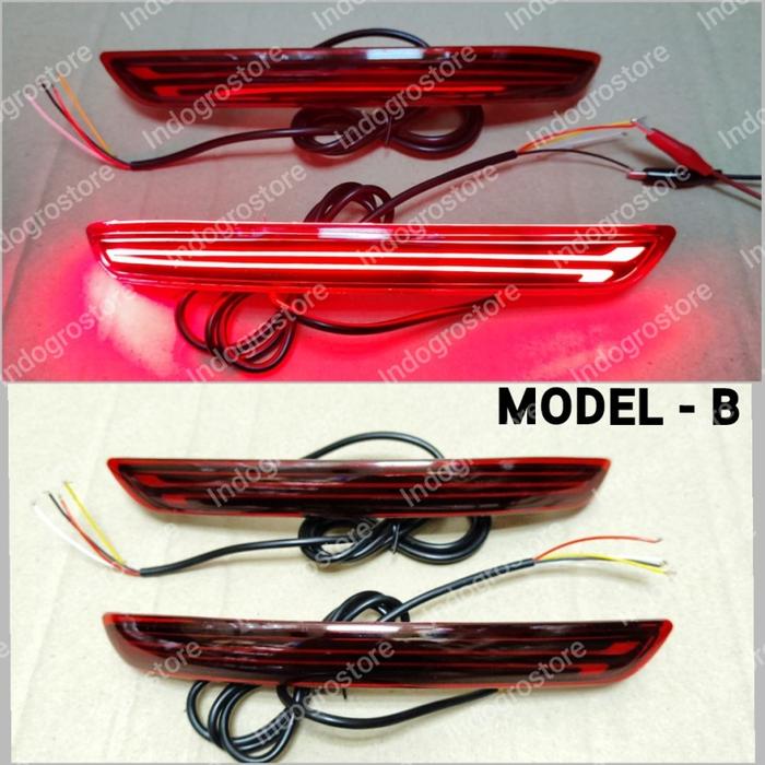 Gambar Lampu Reflektor Bumper Belakang LED All New Innova Reborn 2016 - 2022 - MODEL B 3FUNGSI dari INDOGROSTORE_NEW undefined Tokopedia