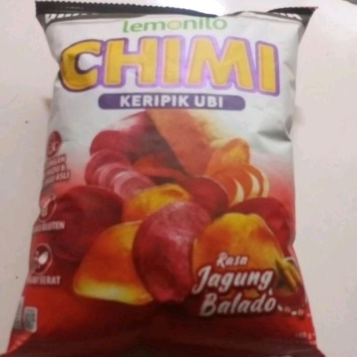 Gambar CEMILAN ENAK CHIMI KERIPIK UBI RASA JAGUNG BALADO LEMONILO TERBAIK 40 GRAM dari TOKO JAMU BERKAH undefined Tokopedia