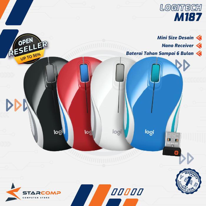 Gambar Logitech Wireless Mini Mouse M187 dari Starcomp Origin undefined Tokopedia