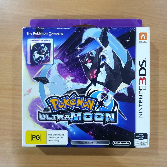 pokemon ultra moon n3ds pokemon Jual Pokemon Ultra Moon Steelbook Fan Limited Edition Nintendo 3DS