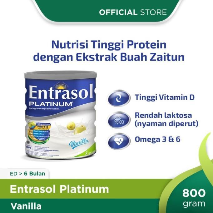 Gambar Entrasol Platinum Senior Vanila Susu 800 Vanilla Lansia Kalbe Bpom - PackingEkonomis, ATAS 5 Bulan dari Serbaserbi Adastore undefined 5 Tokopedia