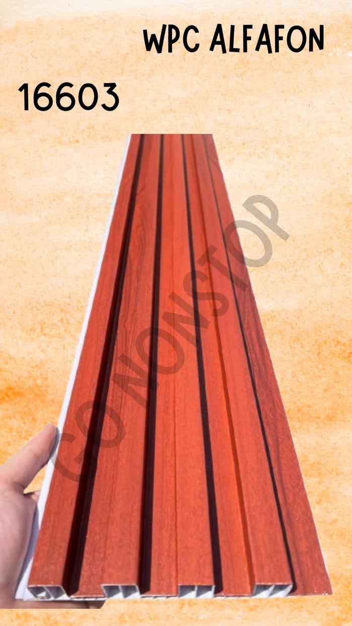 Gambar WPC ALFAFON / Wall Panel Dinding 16cm Panjang 3Meter dan 4Meter - 16603, 3Meter dari Go Nonstop JD Shopping undefined Tokopedia