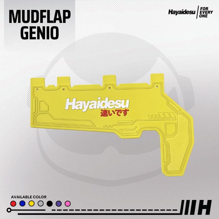 Gambar Hayaidesu GENIO Premium Mud Flap Penahan Lumpur Aksesoris Variasi - Kuning dari Hayaidesu Indonesia undefined Tokopedia