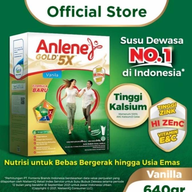 Gambar Anlene Gold Plus Vanila 640Gr - Susu Bubuk Tulang Sendi Dan Otot dari PT GALAKSI SUPER undefined Tokopedia