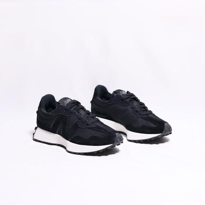 Promo sepatu sneakers n*w bal*nce 327 wanita black/black white