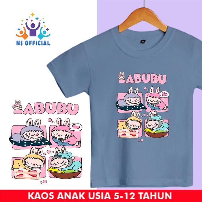 Gambar Baju Kaos Labubu Anak Perempuan Usia 4-11 Tahun Lucu Imut Terbaru - Denim, L (4-5 TAHUN) dari kidszolution undefined Tokopedia