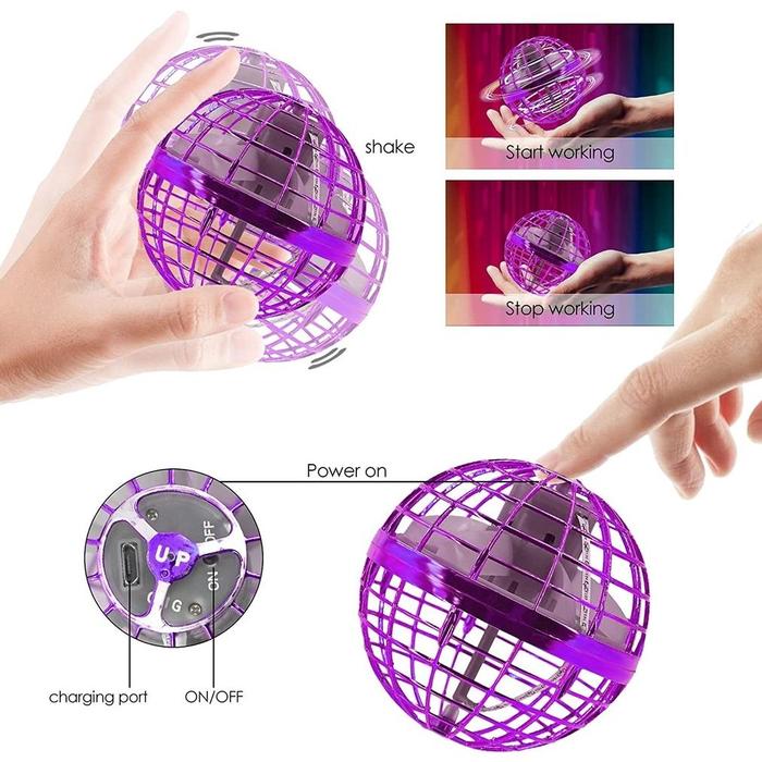 Gambar MURAH BANGET MAINAN ANAK/DRONE BOLA TERBANG/BOLA BOOMERANG/FLYNOVA SPINNER TOYS LED + MINI REMOTE ON OFF 988 - 988 (Random) dari Elena Jimenez Trendy undefined Tokopedia