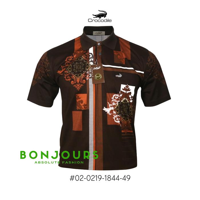Gambar NEW!! kaos kerah pria Crocodile Diamond 1844 - Cokelat, L dari Bonjours fashion undefined Tokopedia