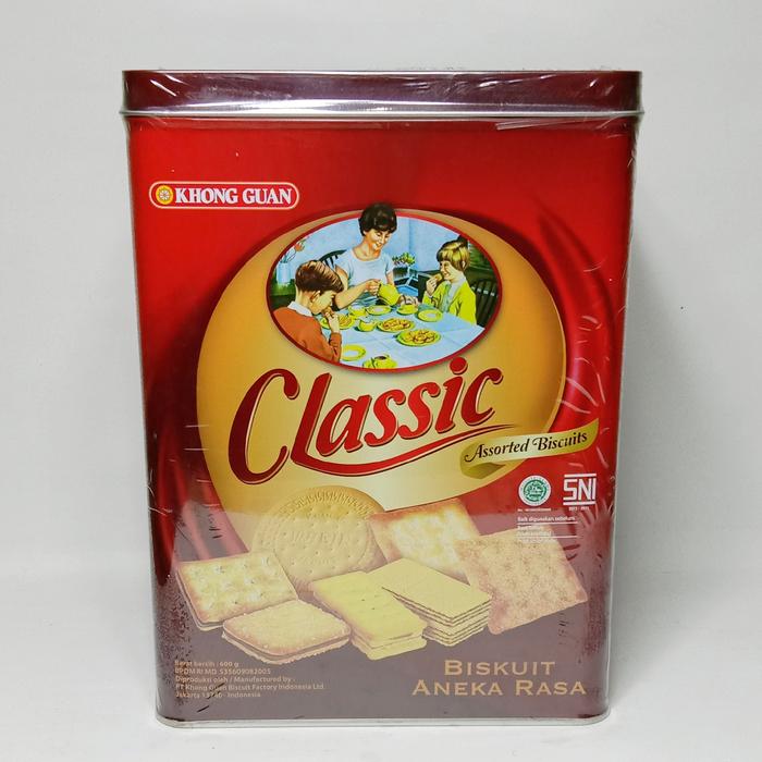 Gambar BISKUIT KHONG GUAN KALENG BESAR - CLASSIC 600gr dari ABIMANYU SNACK_NEW undefined Tokopedia